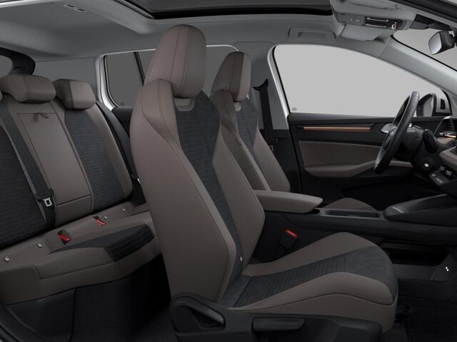Skoda Epiq Business Launch Edition 56 kWh 211 pk | Suite Interieur | Light & View Pakket | Panorama Dak | Trekhaak | Velgen: 19" lichtmetalen velgen Lark, zwart