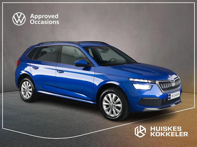 Skoda Kamiq Ambition 1.0 TSI 110pk Achteruitrijcamera, Cruise control, Airco, Stoelverwarming, Parkeersensoren, LED koplampen, DAB, Radio, App connect