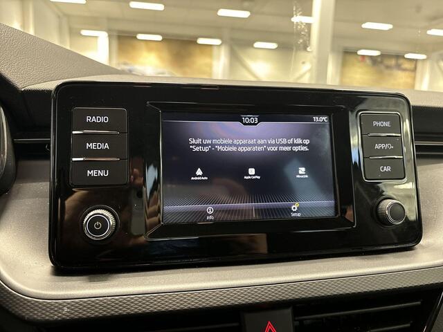 Skoda Kamiq 1.0 TSI 110pk Active · Apple/Android Car Play · Airco · DAB · Radio · LED Koplampen · 16'' Inch · Garantie t/m 11-09-2027 of 100.000km