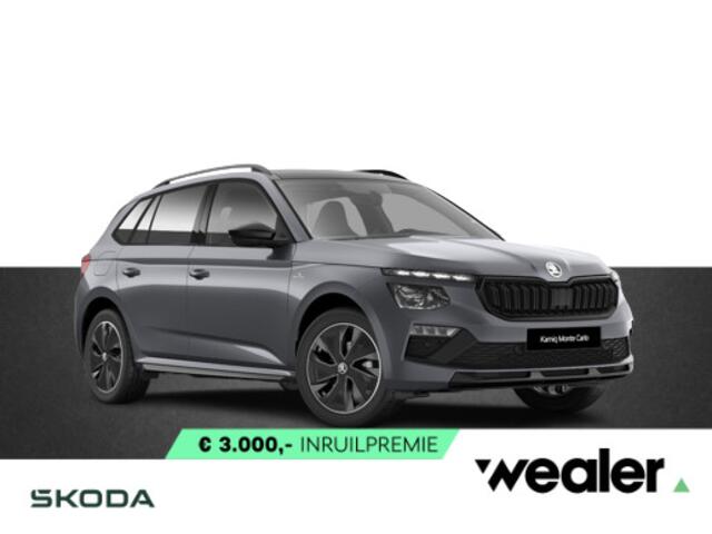 Skoda Kamiq Monte Carlo 1.0 TSI 115 PK DSG | Automaat | Travel Assist | Winterpakket | 17" Lichtmetalen velgen | Adaptieve cruise control |