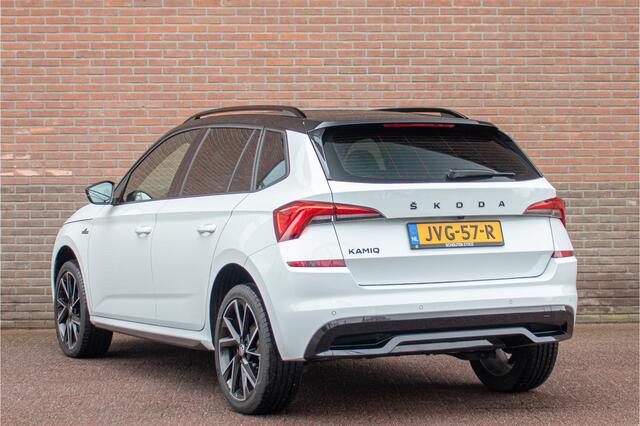 Skoda Kamiq 1.5 TSI DSG Monte Carlo, Panoramadak, Camera, Stoel & Stuurverwarming, Adaptive Cruise, Carplay, Keyless.