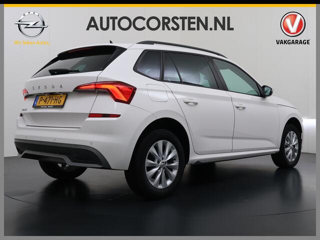 Skoda Kamiq 1.0TSI 1/2 Leder Elek.Stoel+Verwarmd Apple Camera Android Auto Navi Ecc Camera Cruise Control Pdc Business Edition Draadloze Tel.lader Lmv 16" Isofix Voorruitverwarming DAB Led 1e Eigenaar Origineel Nederlandse Auto