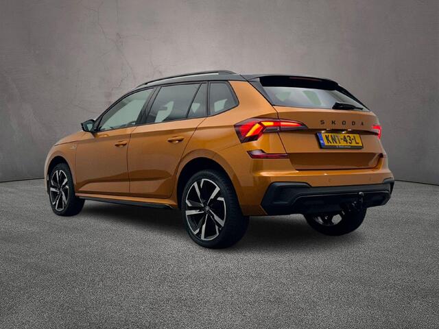 Skoda Kamiq 1.0 TSI Monte Carlo 115pk DSG Automaat, Trekhaak, Panoramadak, Stoelverwarming, Adaptive cruise control, LED matrix koplampen, Achteruitrijcamera, Apple CarPlay/Android Auto, Elektrische achterklep
