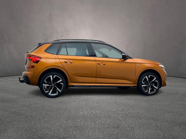Skoda Kamiq 1.0 TSI Monte Carlo 115pk DSG Automaat, Trekhaak, Panoramadak, Stoelverwarming, Adaptive cruise control, LED matrix koplampen, Achteruitrijcamera, Apple CarPlay/Android Auto, Elektrische achterklep