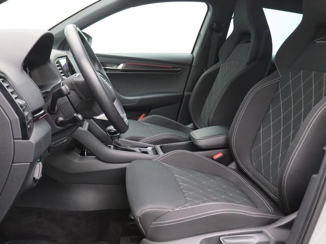 Skoda Karoq 1.5 TSI ACT Sportline Business 150PK DSG Adaptieve Cruise Controle, Achteruitrijcamera, Keyless, Side Assist, Stoelverwarming, Virtual Pedal, Virtual Cockpit, 19" LM Velgen