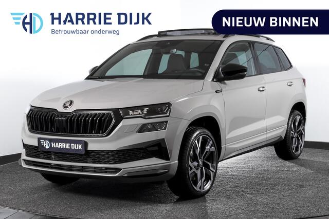 Skoda Karoq 1.5 TSI 150 PK ACT Sportline Business - Automaat | S/K-Panodak | Columbus pakket | Dig. Cockpit | Adapt. Cruise | Elek. Klep | Stuur-+Stoelverw. | Camera | NAV+App. Connect | ECC | LED | LM 19" | 3797