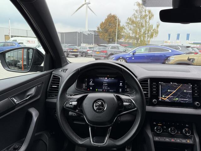 Skoda Karoq 1.5 TSi 150 Pk Automaat Sportline Business | Adaptive Cruise | Climate Control | Keyless | Stoelverwarming | Canton | Trekhaak | Navigatie | Camera | Carplay | LED | 123.026 Km!!