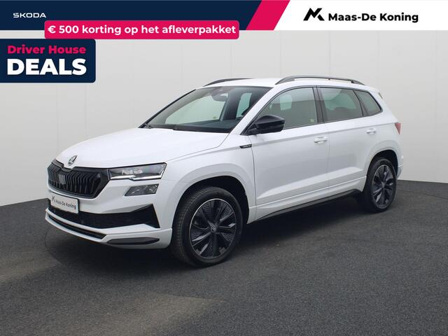 Skoda Karoq 1.5TSI/150PK ACT Sportline DSG · Navigatie · Trekhaak · Apple/Android Car Play · Camera · Garantie tot februari 2029 of 60000km.