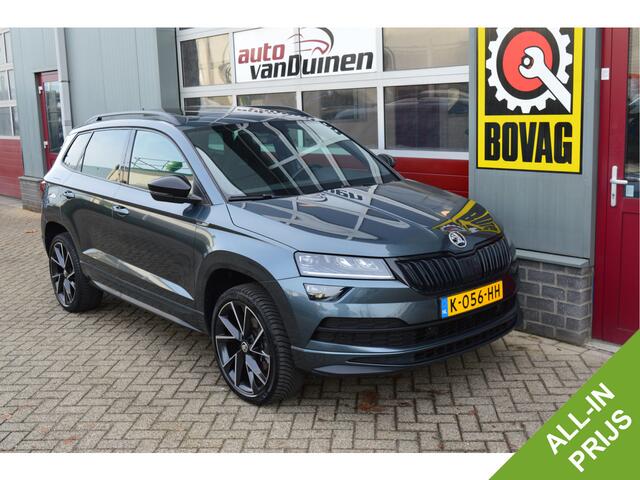 Skoda Karoq 1.5 TSI ACT Sportline Business O.a; Haak, Stoelverw, Cruise, Carplay, Pano, Etc. All-in prijs!