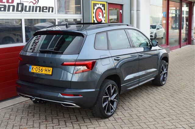 Skoda Karoq 1.5 TSI ACT Sportline Business O.a; Haak, Stoelverw, Cruise, Carplay, Pano, Etc. All-in prijs!