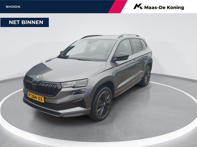 Skoda Karoq 1.5 TSI 150pk DSG ACT Sportline Business · Panoramadak · Trekhaak · Camera · Keyless · Apple/Android Car Play · 18'' Inch ·