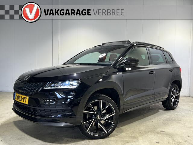 Skoda Karoq 1.5 TSI ACT Sportline Business | Navigatie/Android/Apple Carplay | LM Velgen 19" | Elektrisch Glazen Panoramadak | Voorstoelen Verwarmd | Achteruitrijcamera | Trekhaak Uitklapbaar | Cruise Control Adaptief |