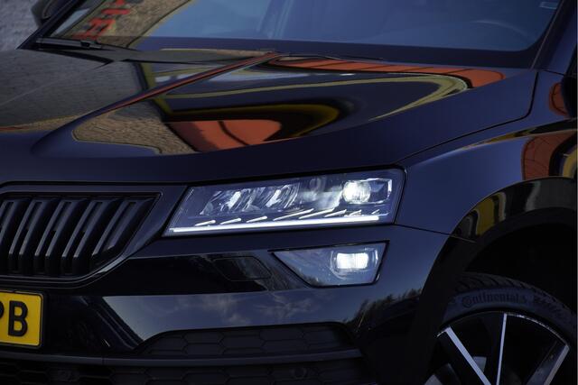 Skoda Karoq 150PK! Automaat Sportline Business BJ2021 | Lmv 19" | Led V+A | Keyless entry | Pdc V+A | Panoramadak | Elek. trekhaak | Verwarmde voorruit | Achteruitrijcamera | App-Connect | Navi | Virtual cockpit | Voorstoelen verwarmd/stuur