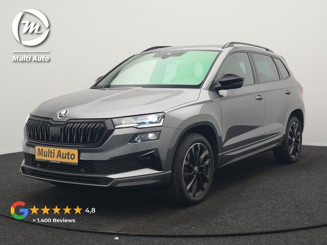 Skoda Karoq 1.5 TSI ACT Sportline Business DSG 150pk | Adaptive Cruise | Camera | Matrix LED | RS Sportstoelen Verwarmd | 18"L.M | Adaptive Onderstel | Keyless | Sfeerverlichting | Apple Carplay | Virtual | Navigatie | DAB |
