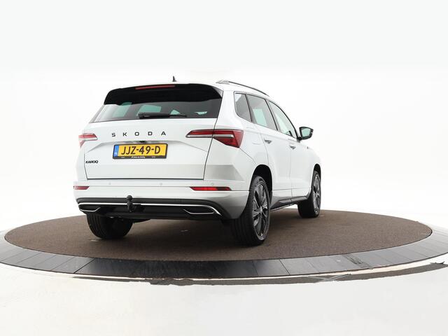 Skoda Karoq 1.5TSI/150PK DSG ACT Sportline · Camera · Elek. Trekhaak · Elek. Achterklep · Apple/Android Car Play · Navigatie · 18'' Inch · Garantie t/m 27-02-2029 of 60.000km