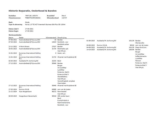 Skoda Karoq 1.5T 150pk ACT Trekhaak Adap.Cruise Camera Navi Virtual Cockpit ECC Apple Carplay Android PDC StoelverwarmingVerschuifbare Achterstoelen Business Edition Plus Comfort Pack Lmv Led Isofix DAB Voorruitverwarming Regen-Lichtsensor File Assist Verkeersbord De