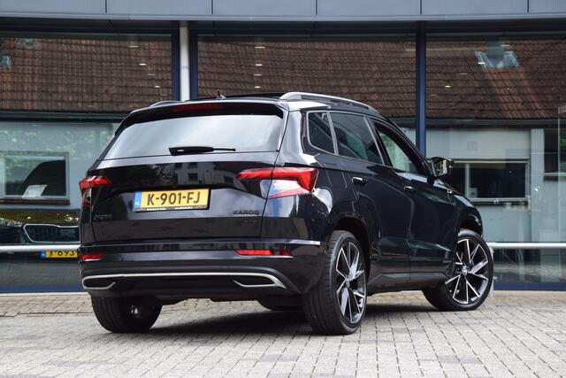 Skoda Karoq 2.0 TSI 4x4 Sportline Business DSG Automaat | BOVAG Garantie | Unieke Auto! | Trekhaak | Panoramadak | Camera | Adaptive Cruise Control | 19'' Velgen | Stoelverwarming | Canton |