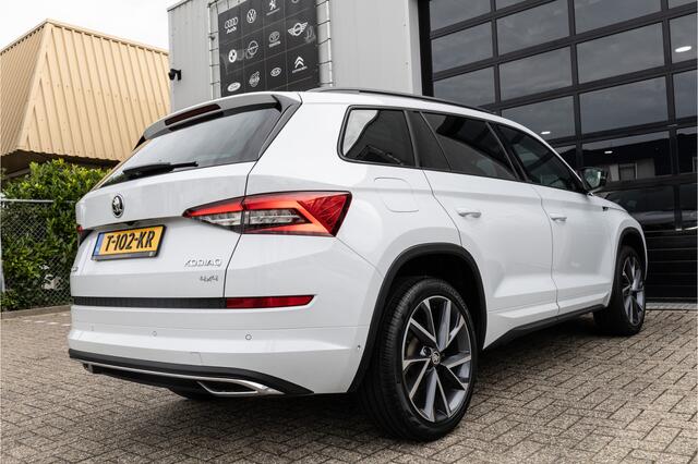 Skoda Kodiaq 1.4 TSI 4x4 Sportline Business ?1jaarBOVAG?PANO?Trekhaak?Leer?2000KG AHW