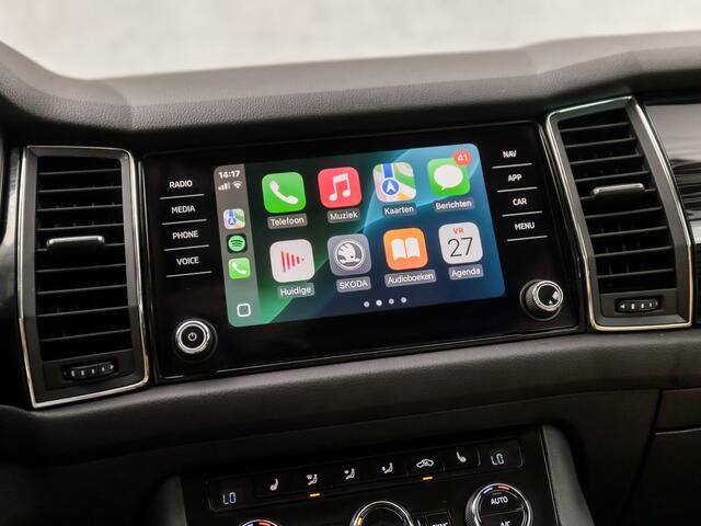 Skoda Kodiaq 1.4 TSI ACT Sport 150Pk Automaat (PANORAMADAK, APPLE CARPLAY, GROOT NAVI, 360 CAMERA, MEMORY SEATS, LEDER, STOELVERWARMING, GETINT GLAS, ELEK ACHTERKLEP, NIEUWE APK, NIEUWSTAAT)
