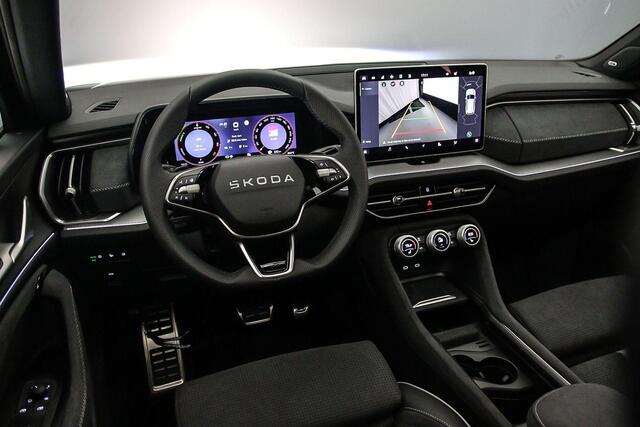 Skoda Kodiaq Sportline Business 1.5 TSI PHEV 204pk DSG Automaat Trekhaak, Panoramadak, Verwarmde voorruit, CANTON audio, Adaptive cruiese control, Achteruitrijcamera