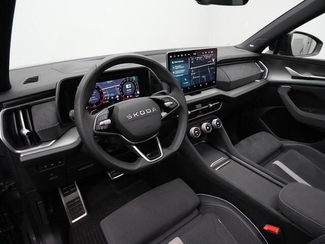 Skoda Kodiaq 1.5 TSI 150 pk DSG MHEV Sportline Business 7p | Panoramadak | Geheugenstoelen | Head-up display | Matrix LED | Rondomzicht camera | Canton | Stuur-/achterbankverwarming