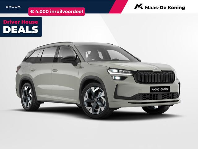 Skoda Kodiaq Sportline Business 1.5 TSI PHEV 150 kW / 204 PK SU V | Trekhaak wegklapbaar | Steel Grey | 4000,- inruilvoordeel!!