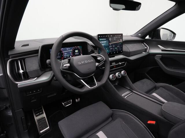 Skoda Kodiaq 1.5 TSI iV 204 pk DSG Sportline Business | Panoramadak | Geheugenstoelen | Adaptief onderstel | Head-up display | Canton | 360 camera | Matrix LED | Stuur-/achterbankverwarming