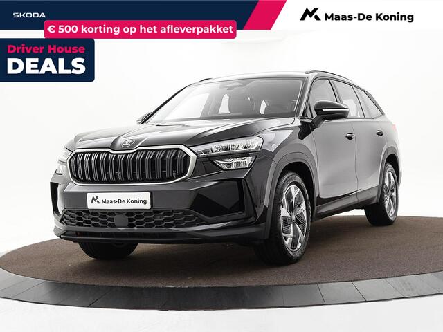 Skoda Kodiaq 1.5 TSI 150pk DSG MHEV Business Edition 7p. · Camera · Inklap. Trekhaak · Elek. Bestuurdersstoel + Geheugen · Side Assist · Stoelverwarming · ACC · Garantie t/m 03-06-2029 of 100.000km