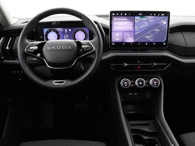 Skoda Kodiaq 1.5 TSI 150pk DSG MHEV Business Edition 7p. · Camera · Inklap. Trekhaak · Elek. Bestuurdersstoel + Geheugen · Side Assist · Stoelverwarming · ACC · Garantie t/m 03-06-2029 of 100.000km
