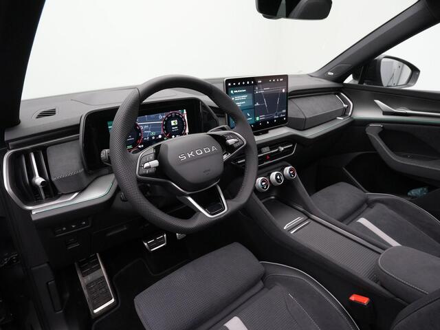 Skoda Kodiaq 1.5 TSI iV 204 pk DSG Sportline | Panoramadak | Geheugenstoelen | Adaptief onderstel | Head-up display | Canton | 360 camera | Matrix LED | Stuur-/achterbankverwarming
