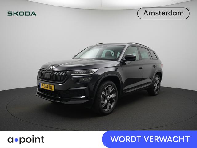 Skoda Kodiaq 1.5 TSI Sportline Business 150 pk Automaat (DSG) | Navigatie | Trekhaak (wegklapbaar) | Parkeersensoren | Achteruitrijcamera | Autom. airco (3 zones) | Stoelverwarming |