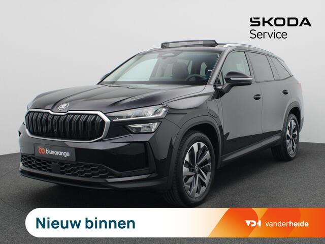 Skoda Kodiaq 1.5 TSI PHEV Business Edition Plus 204PK DSG Pano-Schuifdak, Trekhaak, Adaptieve Cruise Controle, Side Assist, Virtual Pedal, Memorystoel, Winterpakket, Keyless, Achteruitrijcamera, Trekhaak, 19" LM Velgen