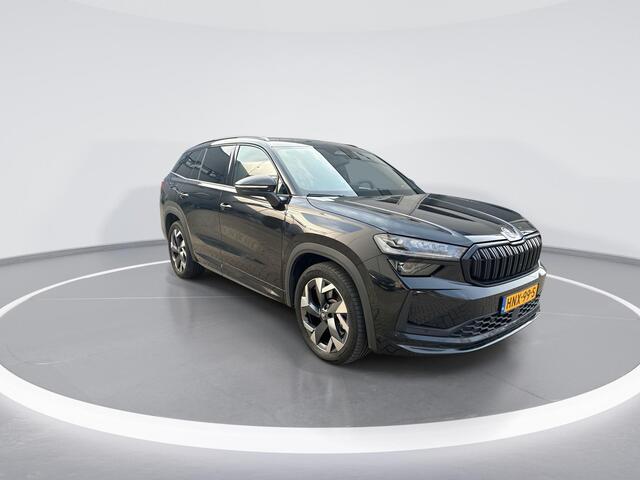 Skoda Kodiaq 1.5 TSI PHEV Sportline Business · Camera · Inklap. Trekhaak · Canton Audio · Matrix LED · Elek. Voorstoelen met geheugen · Side Assist · Keyless · Garantie t/m 15-05-2029 of 100.000