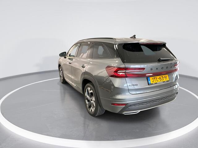 Skoda Kodiaq 1.5 TSI 204pk DSG PHEV Sportline Business · Wegklapbare Trekhaak · Camera · Elek. Bestuurdersstoel · Apple/Android Car Play · 19'' Inch · Garantie t/m 11-01-2030 of 100.000km