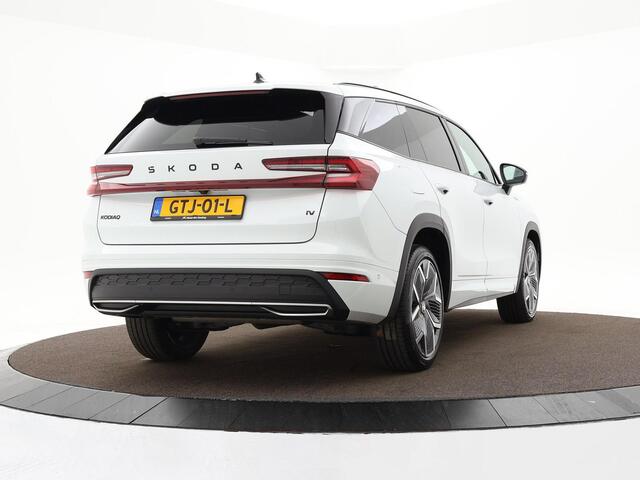 Skoda Kodiaq 1.5 TSI 204pk DSG PHEV Sportline Business · Panoramadak · CANTON Audio · 360gr. camera · Elektrische stoelverstelling · Achterbank verwarmd · 20'' inch · Apple/Android Car Play · Garantie t/m 24-11-2028 of 100.000km