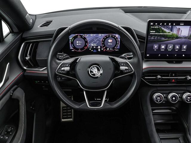 Skoda Kodiaq 1.5 TSI 204pk DSG PHEV Sportline Business · Panoramadak · CANTON Audio · 360gr. camera · Elektrische stoelverstelling · Achterbank verwarmd · 20'' inch · Apple/Android Car Play · Garantie t/m 24-11-2028 of 100.000km