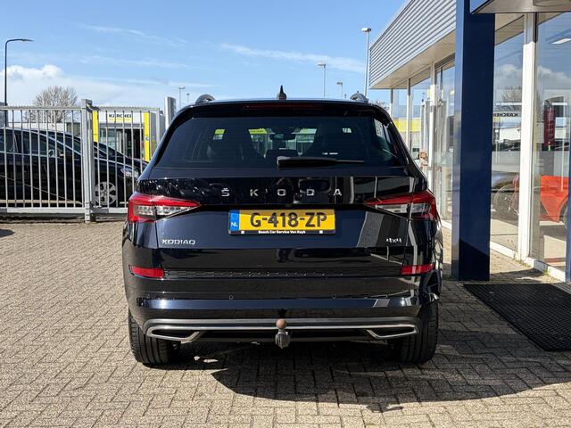Skoda Kodiaq 2.0 TSI 4x4 Sportline Business / Automaat / 1e-Eigenaar / Open-Panodak / Alcantara / Canton Premium-Audio / Adaptieve Control-Control / Stoelverwarming / Elektr.-Stoelen met Geheugen / Apple-Carplay & Android-Auto / Elektr.-Wegklapbare Trekhaak / Dodehoek
