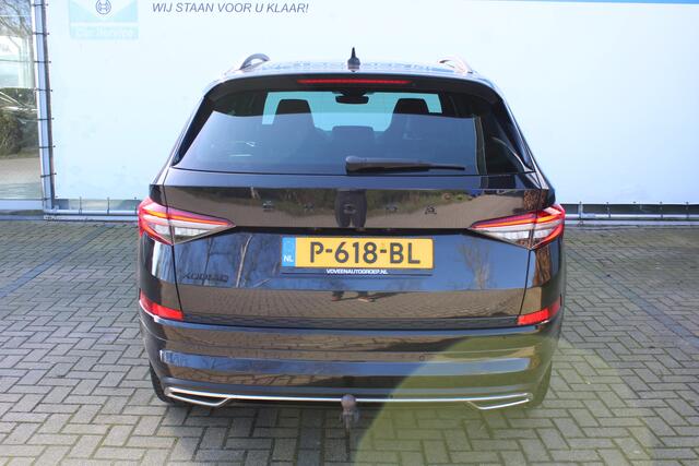 Skoda Kodiaq 1.5 TSI Sportline Business 7p. | Incl. 12 maanden Garantie | Wegklapbare trekhaak | Elektrisch verstelb. bestuurdersstoel met geheugen | Elektrisch kofferbakklep | Apple CarPlay | Adaptive cruise | Stoel/stuur verwarming | Achteruitrij camera | Parkeersen