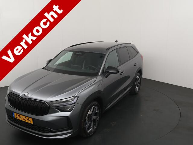 Skoda Kodiaq 1.5 TSI PHEV 204 pk Sportline | Stoelverw. | Stuurverw. | El. a. klep | El. verst. stoel + geh. | LED | 19" | Keyles entry |