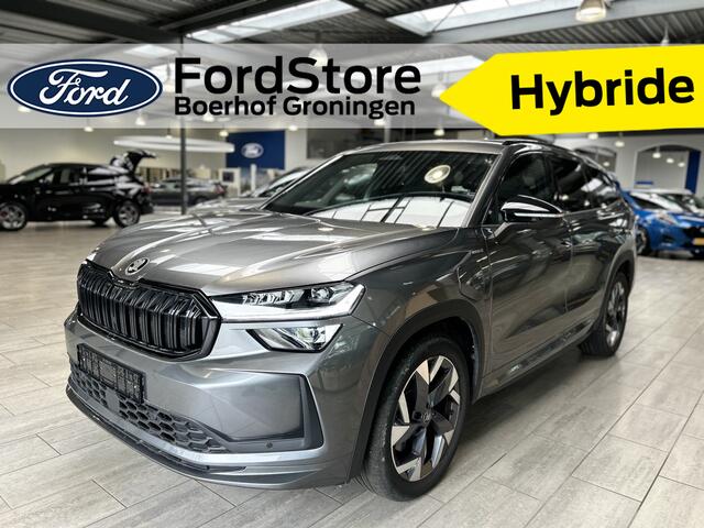 Skoda Kodiaq 1.5 TSI PHEV 204 pk Sportline | Stoelverw. | Stuurverw. | El. a. klep | El. verst. stoel + geh. | LED | 19" | Keyles entry |