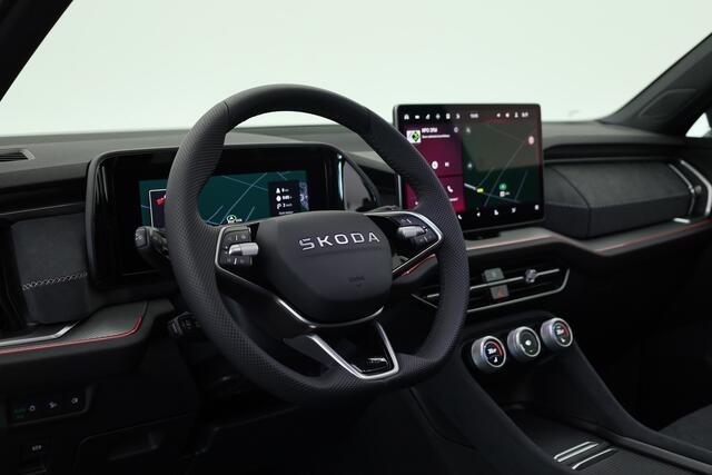 Skoda Kodiaq 1.5 TSI PHEV Sportline Business | UIT VOORRAAD LEVERBAAR | Pano | Elek. Trekhaak | Memory Seat | Stoel-Stuurverw. | Keyless | Adapt. Cruise | Apple CarPlay