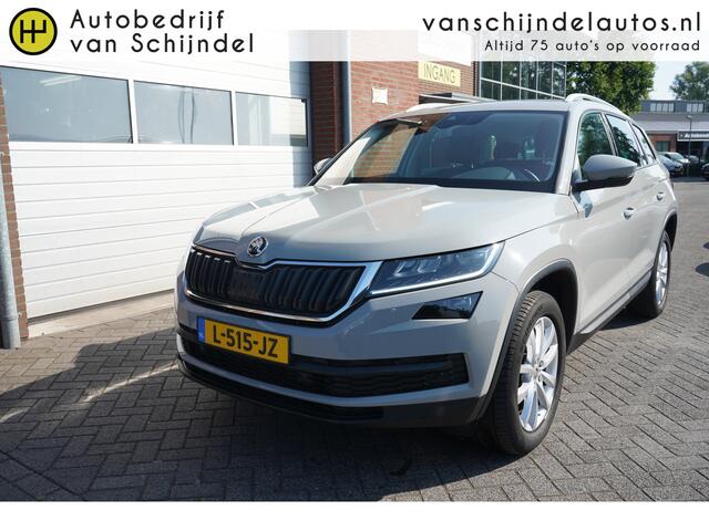 Skoda Kodiaq 1.5 TSI BUSINESS EDITION ORIGINEEL NL KEURIGE SUPERNETTE STAAT !!! ELECTR.TREKHAAK CAMERA NAVI ANDROID-APPLECARPLAY 1/2 LEDER STOEL+VOORRUITVERWARMING ADAPTIEVE CRUISE DODEHOEK PDC V+A FULL LED ENZ...