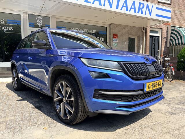Skoda Kodiaq 2.0 TSI 4x4 190 PK Sportline Business VEEL EXTRA/S Panorama dak/Elktr. airco/Lederen alcantara bekl./Navi fullmap/Achteruitrijcamera/Hoogte verstelbare stoelen met memory/Elektr. uitklapb. trekhaak/Apple carplay/Keyless Entrty+Start /Cruise c