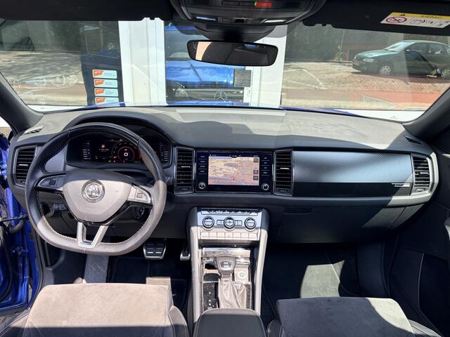 Skoda Kodiaq 2.0 TSI 4x4 190 PK Sportline Business VEEL EXTRA/S Panorama dak/Elktr. airco/Lederen alcantara bekl./Navi fullmap/Achteruitrijcamera/Hoogte verstelbare stoelen met memory/Elektr. uitklapb. trekhaak/Apple carplay/Keyless Entrty+Start /Cruise c