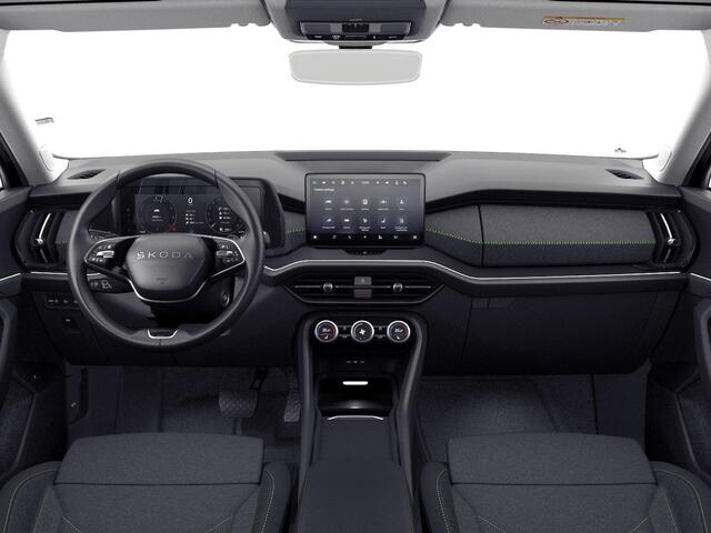 Skoda Kodiaq 1.5 TSI PHEV Edition 204 pk 6 versn. DSG | Trekhaak | Panorama Dak | Sunset | 18" lichtmetalen velgen Soira aero, zilver