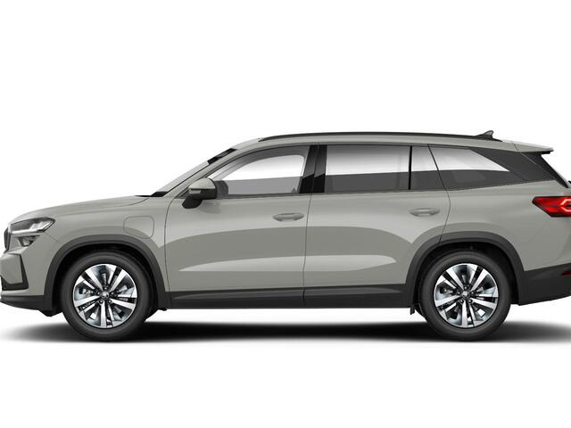 Skoda Kodiaq 1.5 TSI PHEV Edition 204 pk 6 versn. DSG | Trekhaak | Panorama Dak | Sunset | Velgen: 18" lichtmetalen velgen Soira aero, zilver