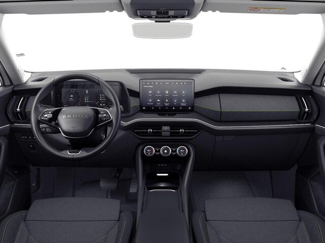 Skoda Kodiaq 1.5 TSI PHEV Edition 204 pk 6 versn. DSG | Sunset | Trekhaak | Panorama Dak | 18" lichtmetalen velgen Soira aero, zilver