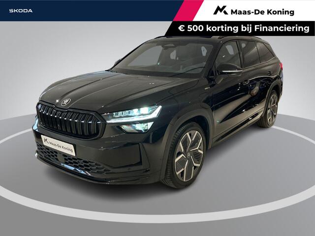Skoda Kodiaq 1.5TSI 150kW/204PK PHEV Sportline · Panoramadak · Trekhaak · 360°Camera + Parkeersensoren · Canton Audio · Garantie t/m 13-05-2027