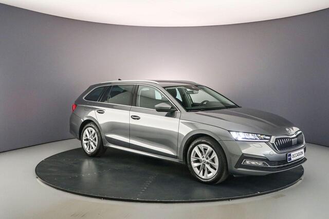 Skoda OCTAVIA Combi Business Edition 1.0 eTSI 110pk DSG Automaat Achteruitrijcamera, Cruise control, Navigatie, LED koplampen, Parkeersensoren, App connect, DAB, Radio, Stoelverwarming