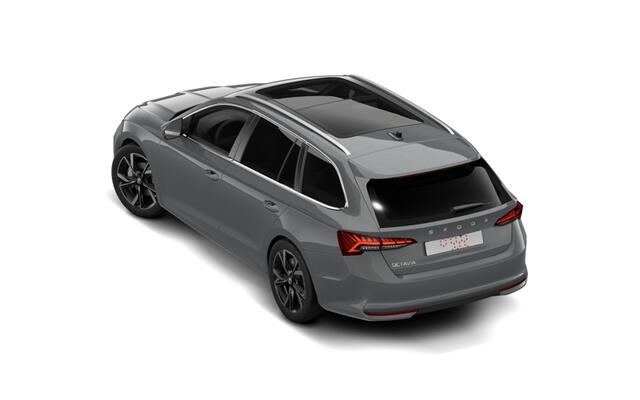 Skoda OCTAVIA Combi 1.5 TSI e-TEC MHEV 115 7DSG Business Edition Plus Automaat | KESSY (Keyless Entry and Start stop System) | Mechanisch wegklapbare trekhaak | Sunset (extra donker getinte ramen achter) | Achteruitrijcamera | Virtual cockpit (digitaal instrumentenpane